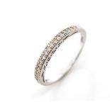 Diamond and white gold ring