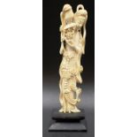 Antique Chinese carved ivory Woman figure