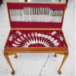 Vintage Sheffield silver plated cutlery set for 12