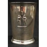 Victorian Elkington sterling silver beaker