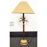 Oriental 'Palm Tree' form electric table lamp