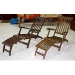 Two fold away outdoor chairs