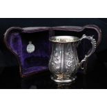 Victorian sterling silver christening mug