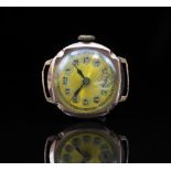 Ladies antique 9ct rose gold watch