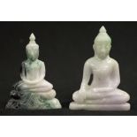Chinese lilac jade Buddha figurine