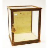 Japanese wood framed glass display box