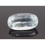 Loose oval cut aquamarine