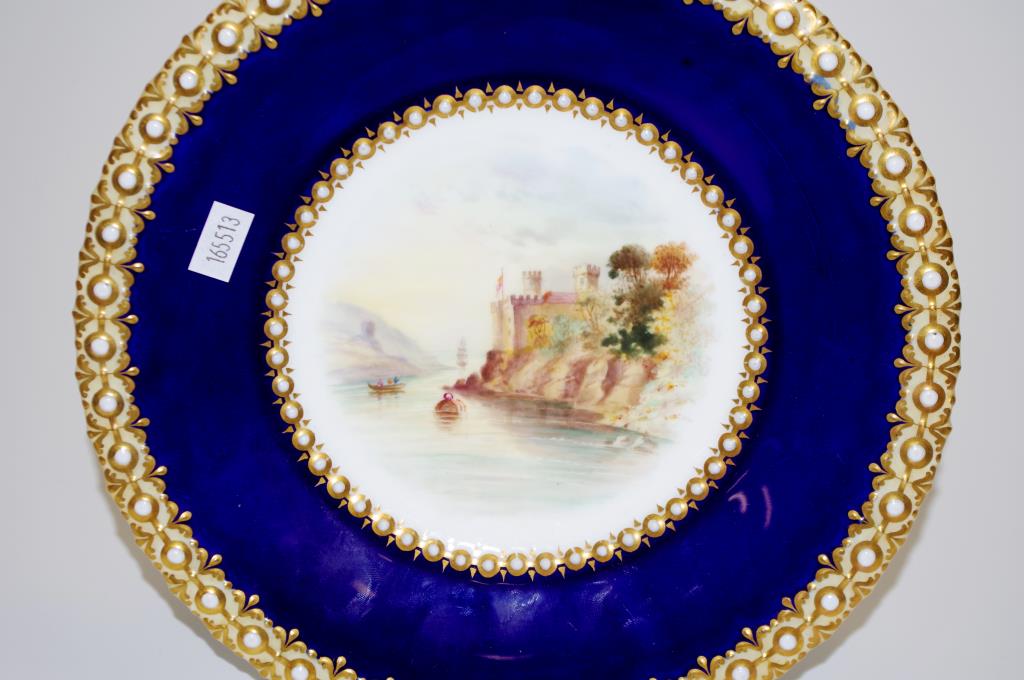 Mid Victorian hand painted plate - Image 2 of 4