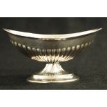 Late Victorian sterling silver footed open salt