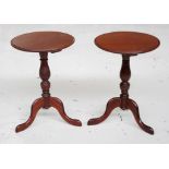 Pair of cedar wine / lamp tables