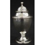 George III sterling silver pepperette