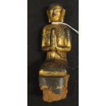 Burmese gilt lacquer Buddha figure