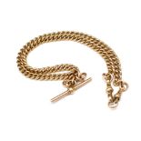 Antique Australian 9ct rose gold fob chain