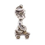 Edwardian sterling silver novelty charm