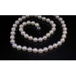 8mm Akoya pearl princess length necklace