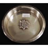Indian sterling silver round commerative dish