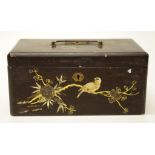 Antique chinoiserie lacquered box