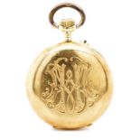 Antique 18ct yellow gold ladies Swiss fob watch