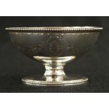 George III sterling silver open salt