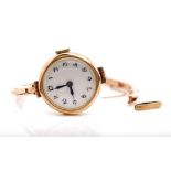 George V 9ct rose gold (Breguet) watch