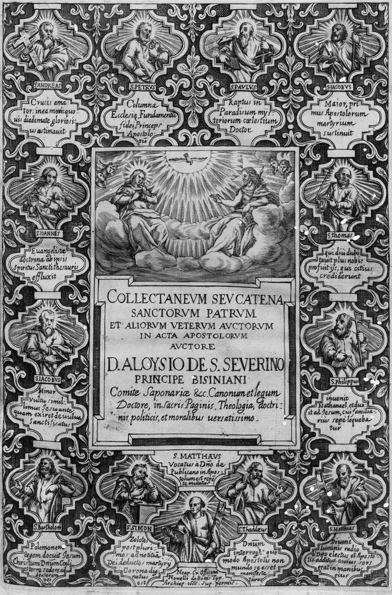 Sanseverino, Luigi de: Collectaneum seu catena sancotrum patrum et aliorum vete...