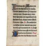 Text-Antiphonale: Audivi vocem de celo". Lateinische Handschrift auf Perga...