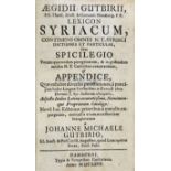 Biblia syriaca und Aegidius Gutbier: Novum Testamentum Syriace.