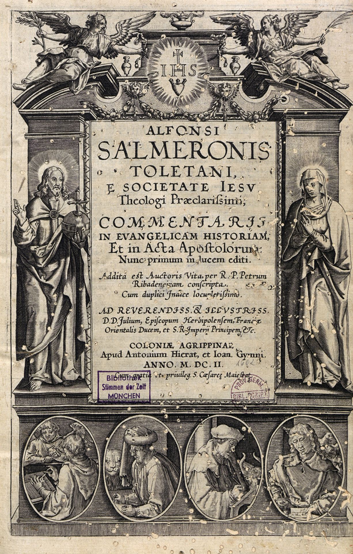 Salmerón, Alfonso: Commentarii in evangelicam historiam et in acta apostolo...