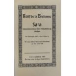 Rétif de la Bretonne, Nicolas Edmon...: Sara. Liebesbekenntnisse eines Fünfundvierzigjährigen