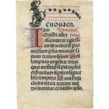 Antiphonarium: Handschrift Pergament (Einzelblatt). Italien 1460