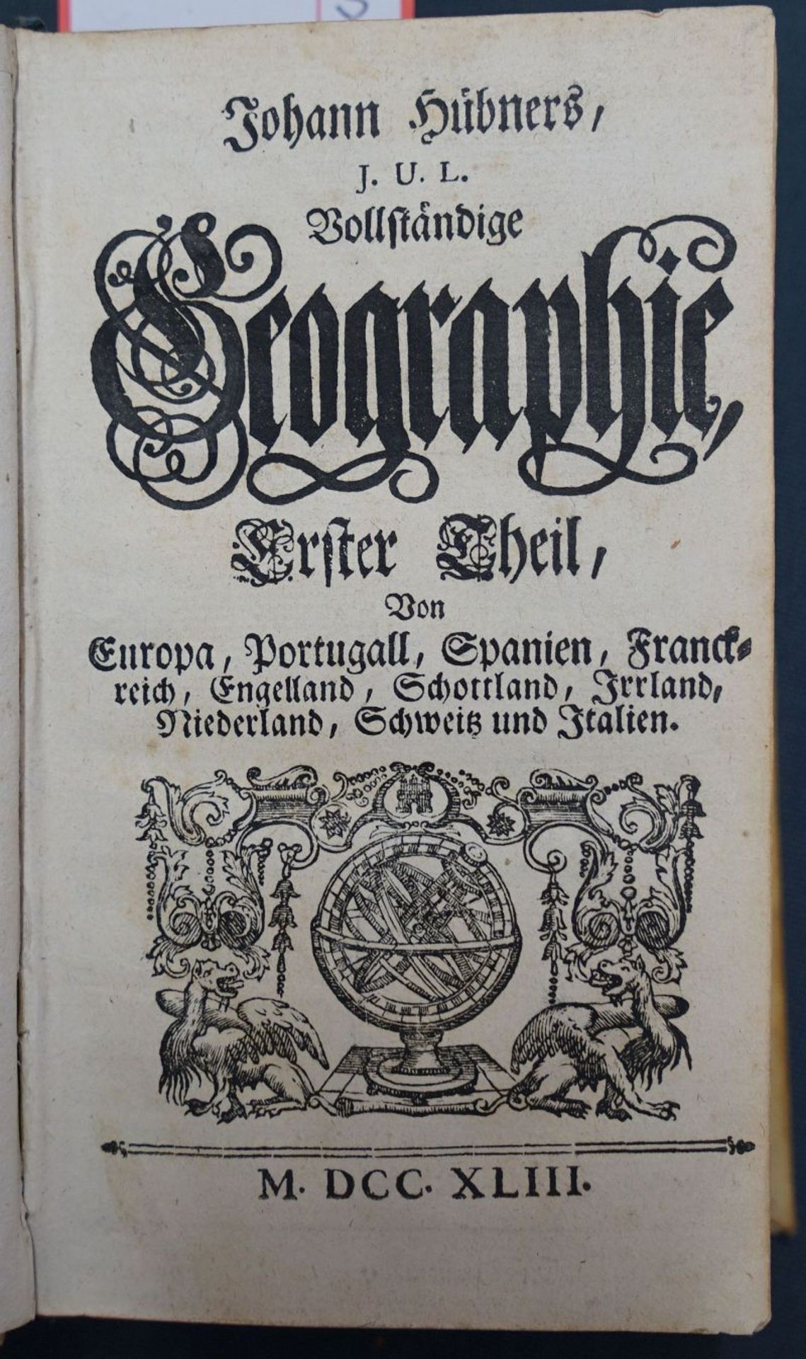 Hübner, Johann: Vollständige Geographie