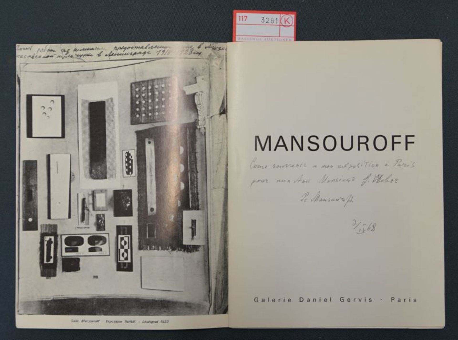 Mansouroff, Pawel A.: Ausstellungskatalog, Paris 1968