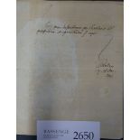 Woellner, Johann Christoph von: Signiertes Schriftstück