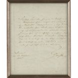 Goethe, Johann Wolfgang von: Brief 1805