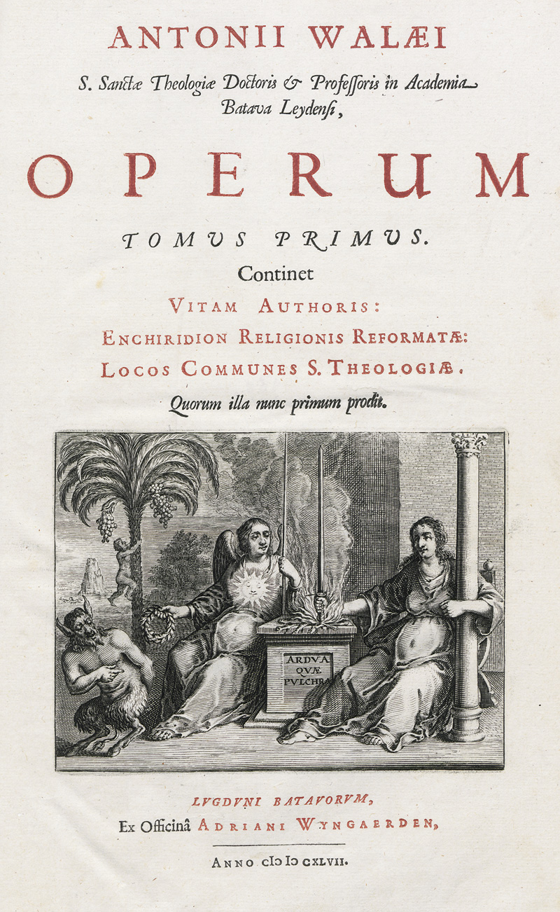 Walaeus, Antonius: Operum