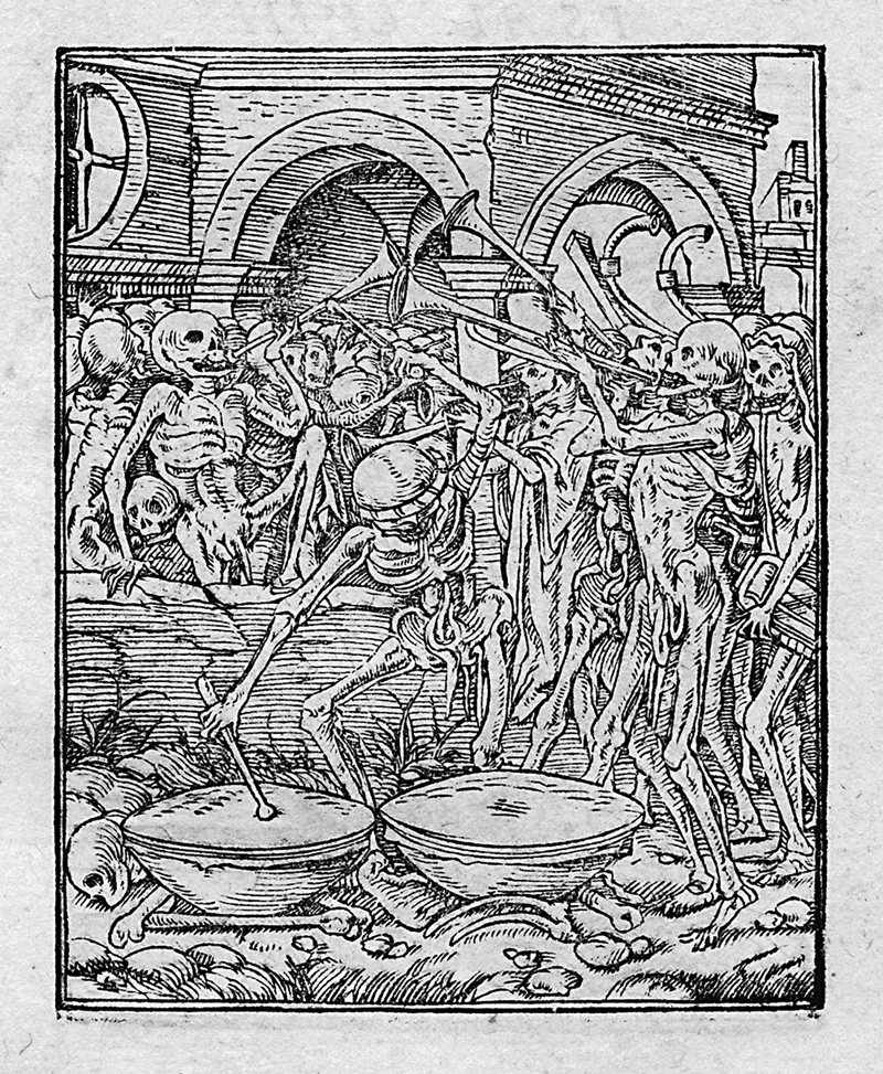 Gilles Corrozet und Holbein, Hans: Imagines Mortis. His accesserunt Epigrammata, è Gallico ...