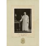 Pius X., röm. Papst: Sign. Porträt-Photographie mit Segensspruch