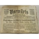 Novemberrevolution 1918: 8Uhr-Abendblatt u.a. (Konvolut von 3 Nummern)