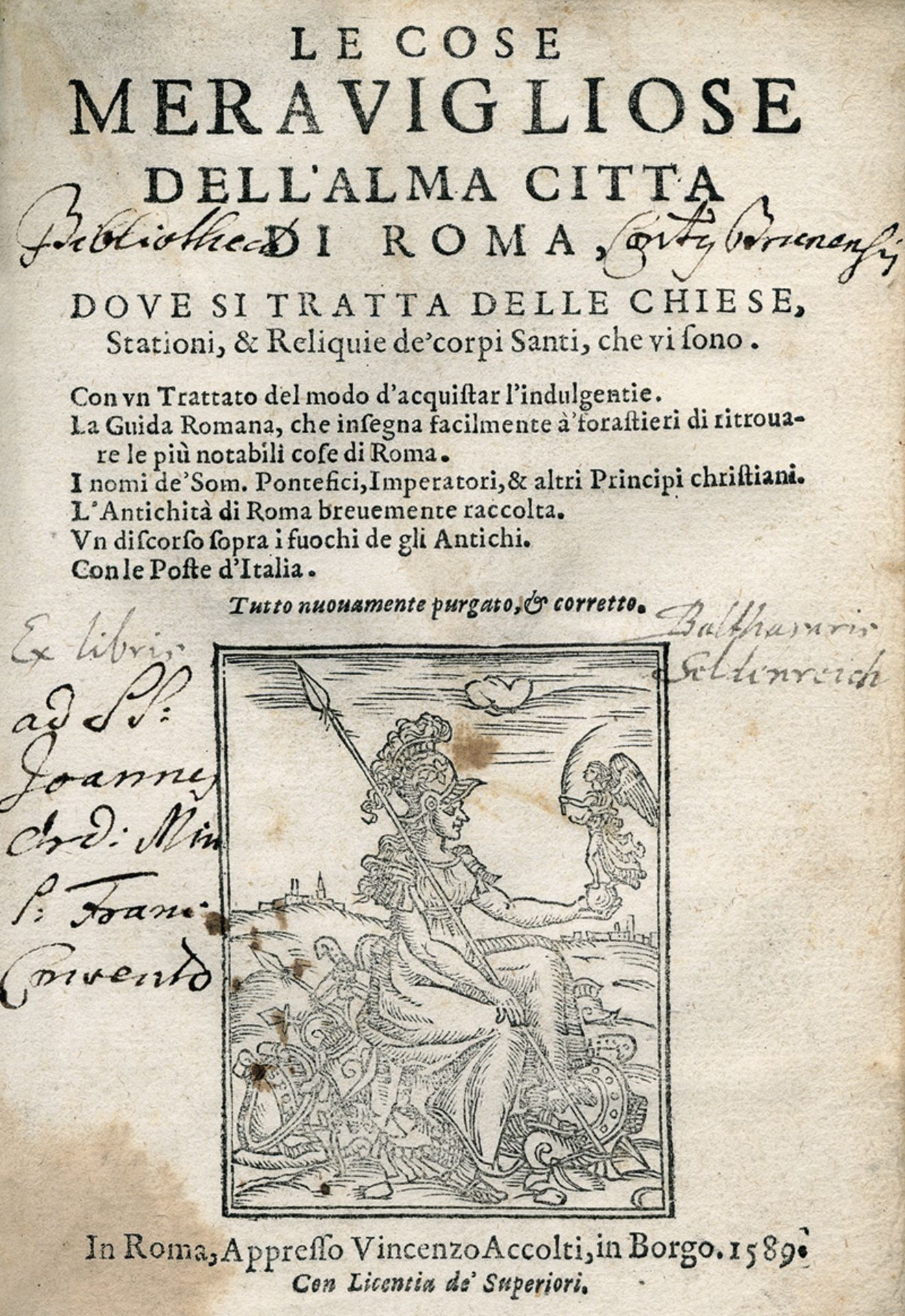 Accolti, Vincenzo: Le cose meravigliose dell'alma citta di Roma