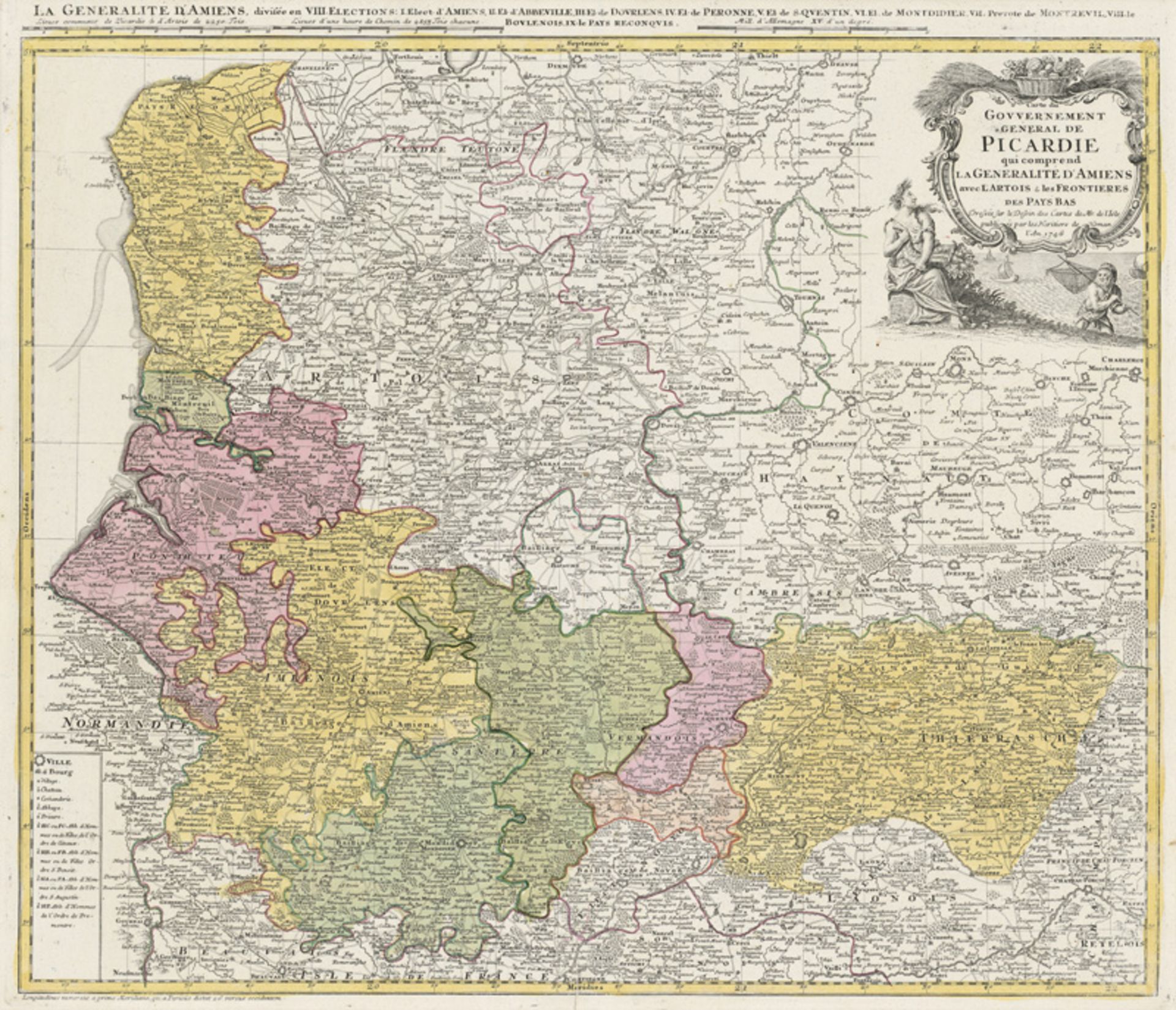 Homann, Johann Baptist: Sammlung von Frankreichkarten