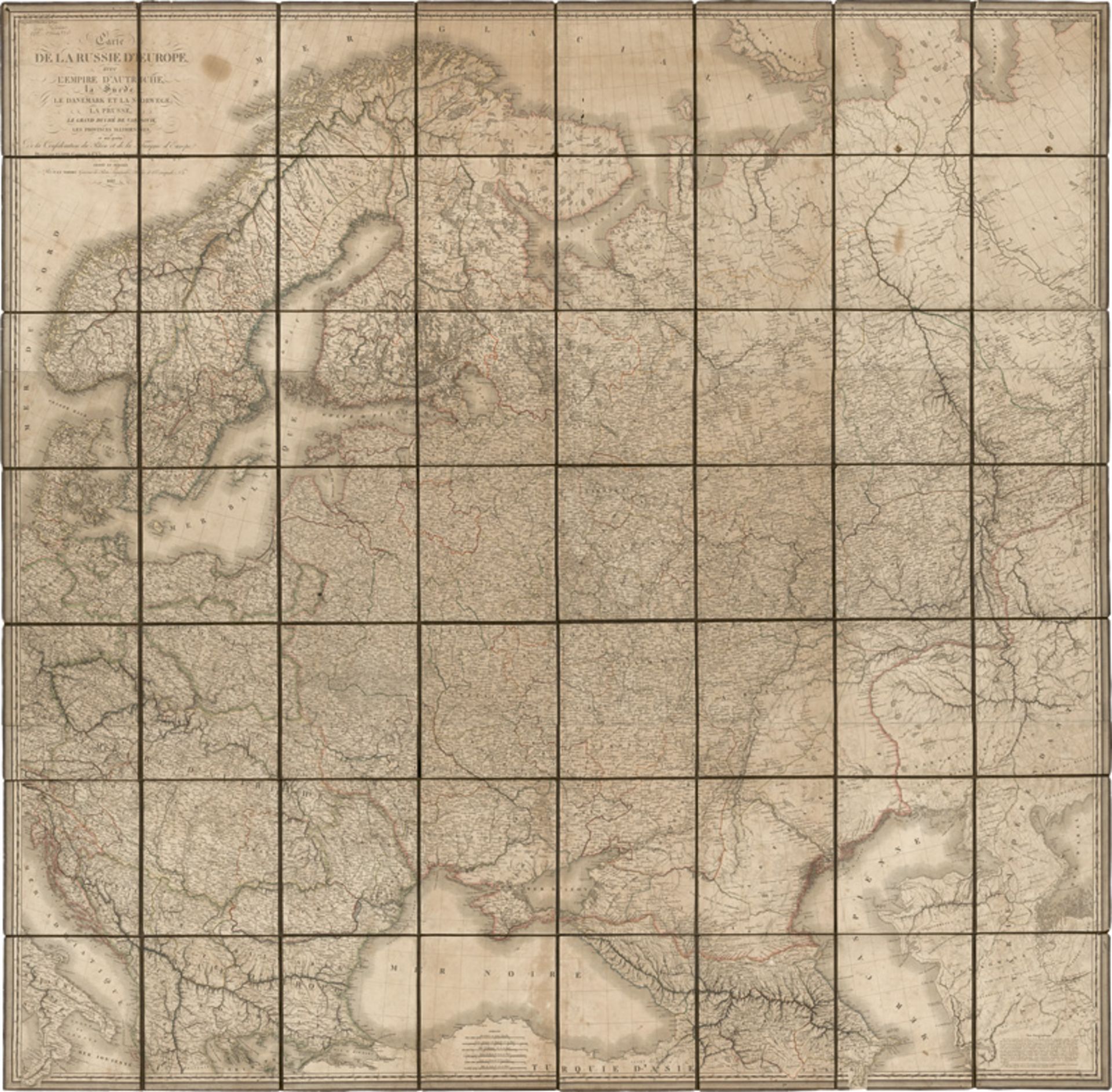 Lapie, Pierre: Carte de la Russie d'Europe