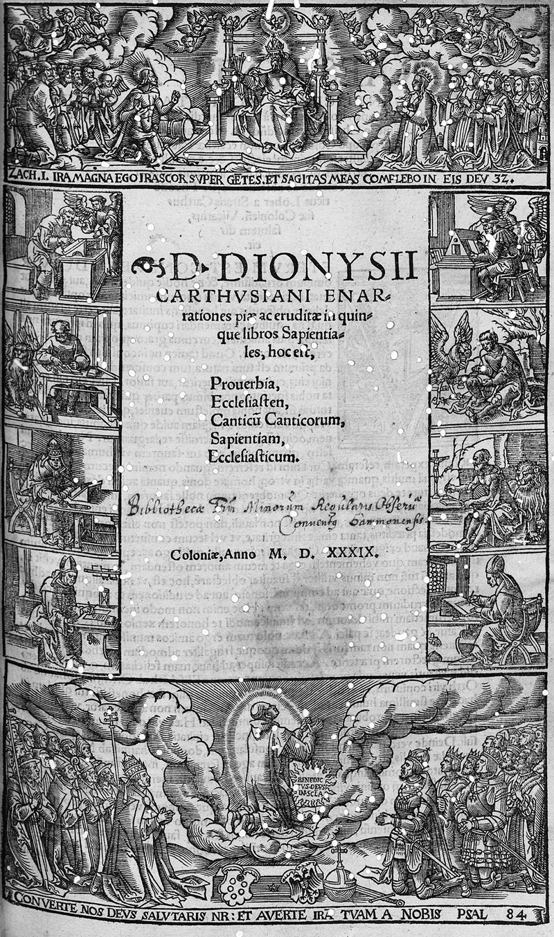 Dionysius Carthusianus: Enarrationes piae ac eruditae in quinque libros sapienta...