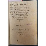 Hentenius, Johannes: Commentaria luculentissima