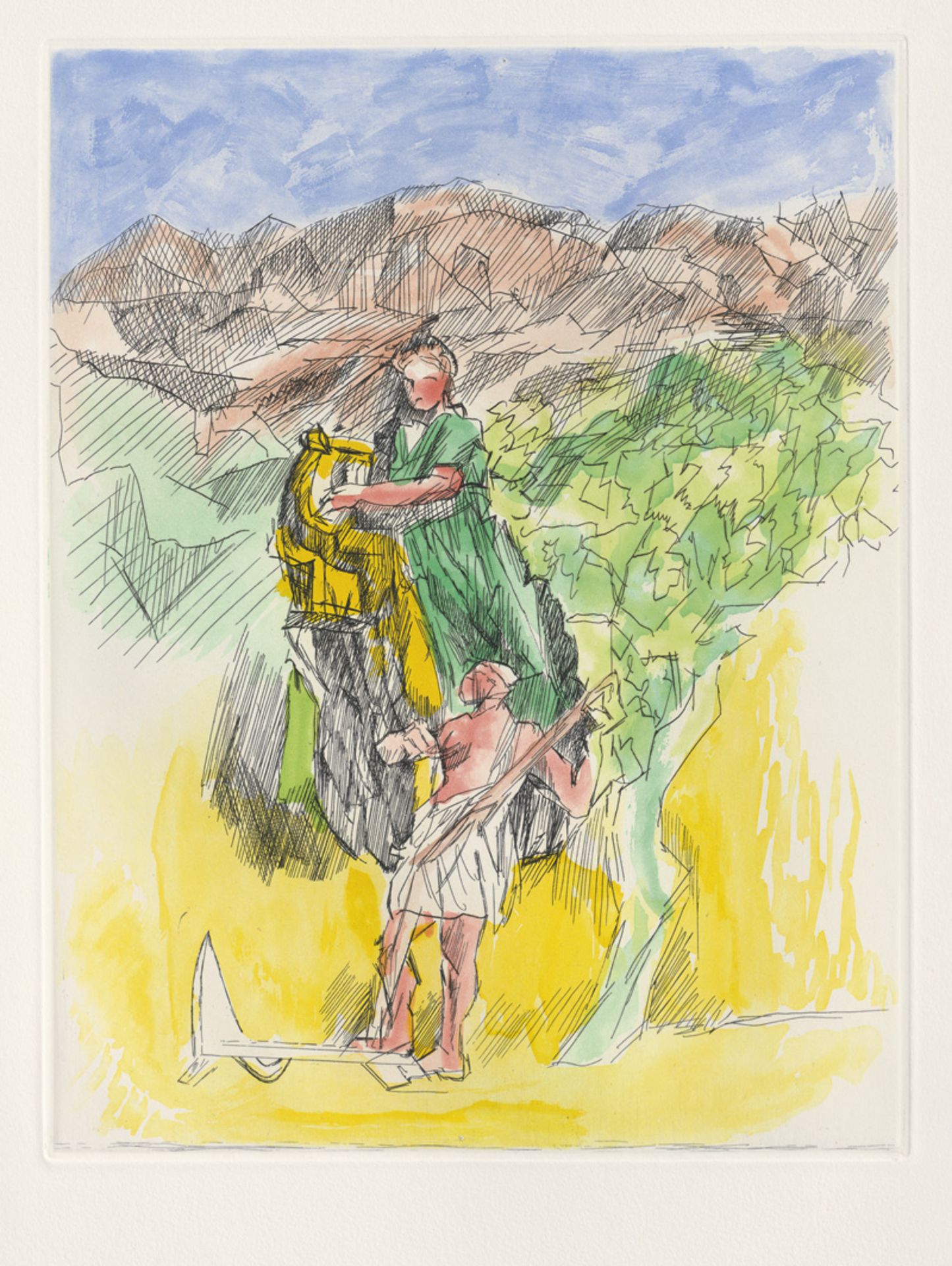 Hesiod und Villon, Jacques - Illust...: Les travaux et les jours