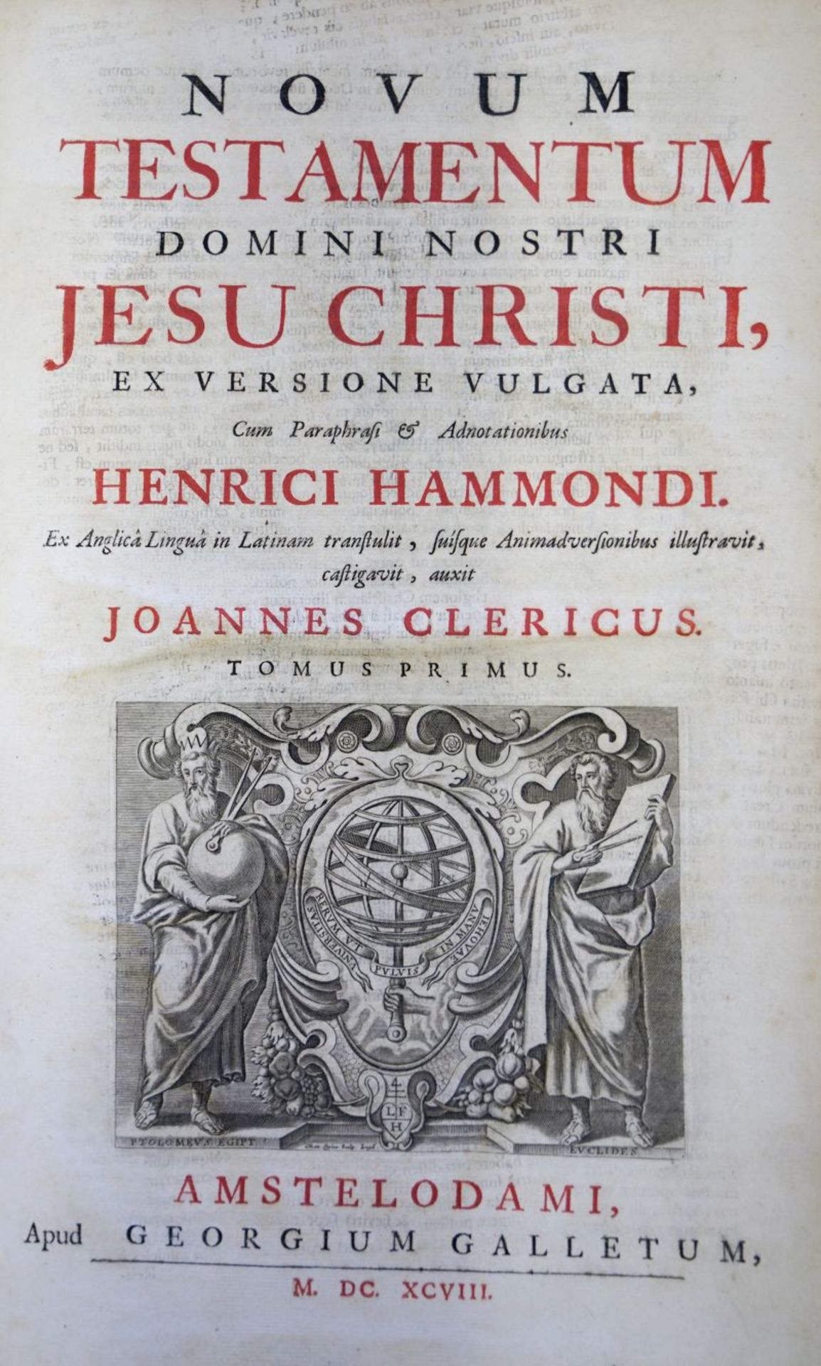 Hammond, Henry: Novum testamentum domini nostri Jesu Christi