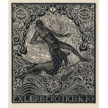 Erotische Exlibris: Sammlung von 130 erotischen Exlibris tschechischer Künst...