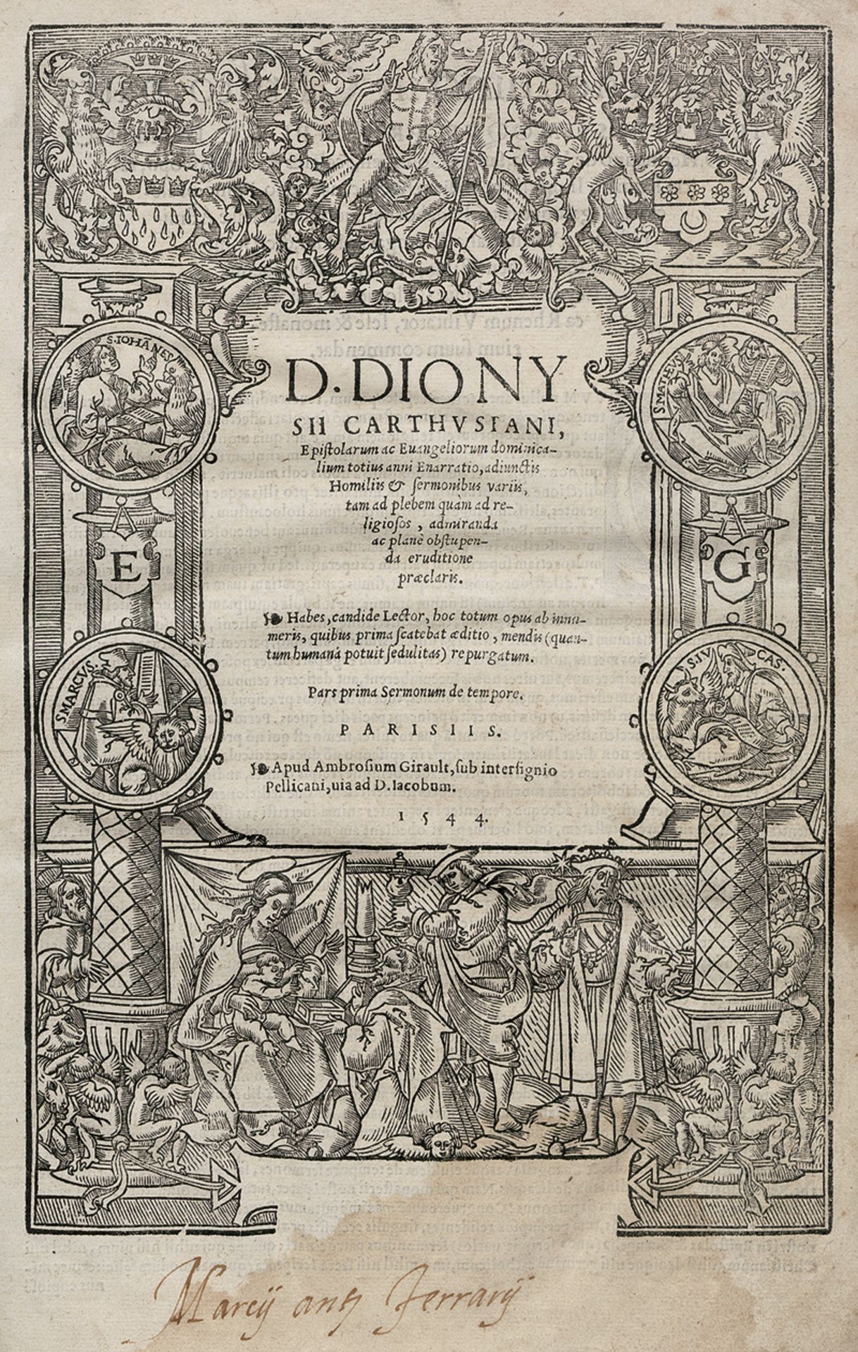 Dionysius Carthusianus: Epistolarum ac evangeliorum dominicalium