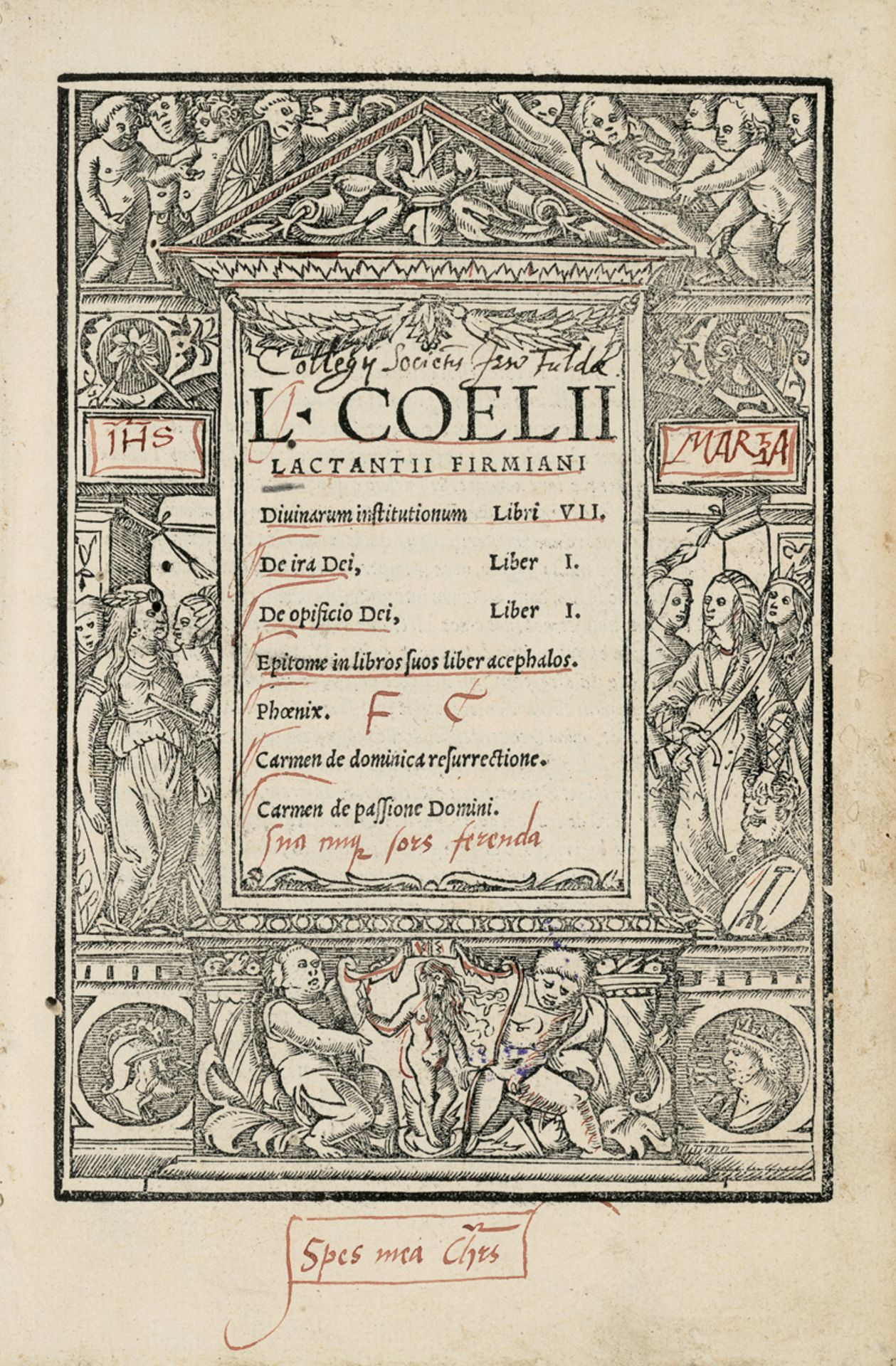 Lactantius, Lucius Caecilius Firmia...: Divinarum institutionum Libri VII. De ira Dei, Liber I.