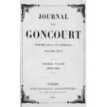 Goncourt, Edmond und Goncourt, Jule: Journal des Goncourt