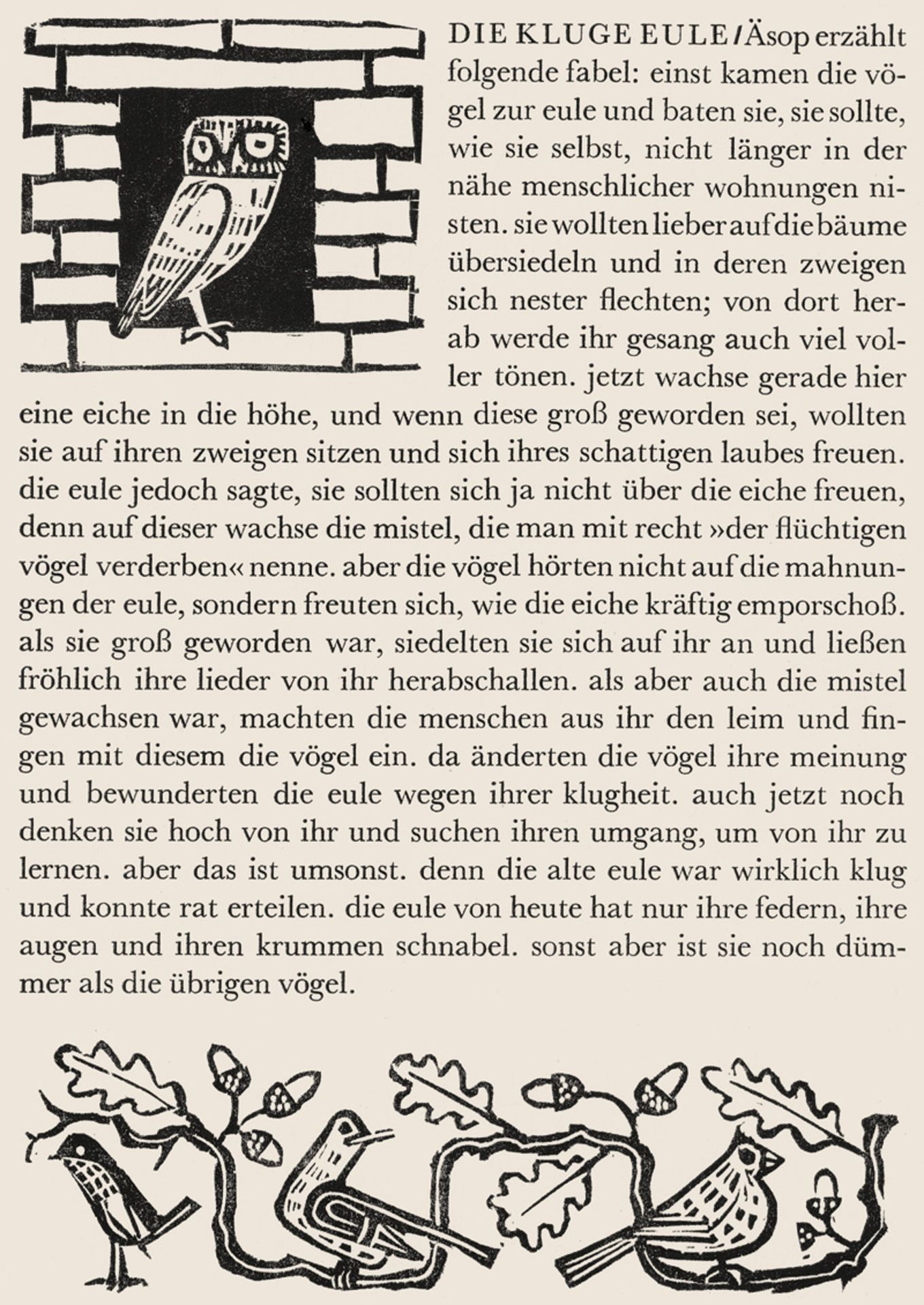 Aesop und Marcks, Gerhard - Illustr...: Tierfabeln